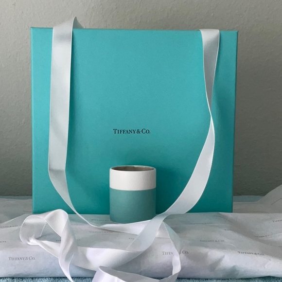 🕯 TIFFANY & CO. BLUE BOX & CANDLE VOTIVE HOLDER & RIBBON 🕯 - Picture 2 of 16